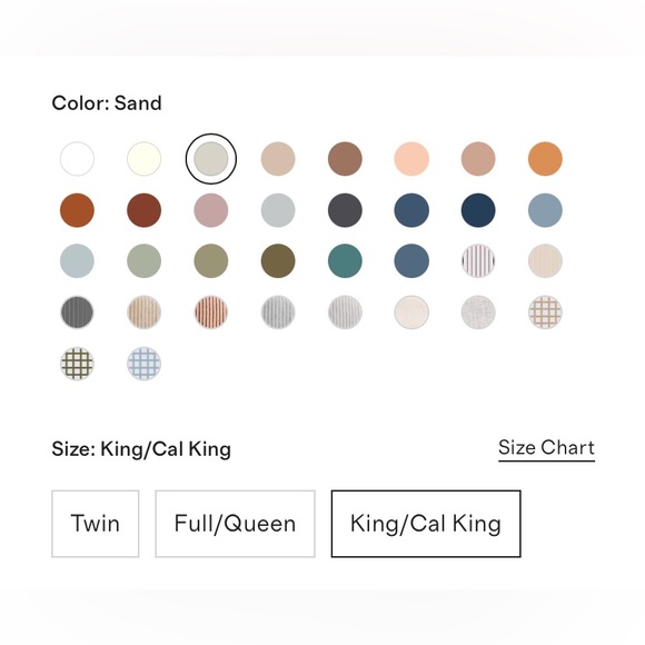 Quince European Linen King Duvet Set with shams - Sand Beige - Picture 5 of 10